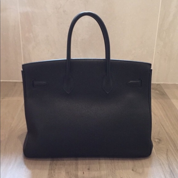 Hermes birkin 35 cm black togo leather. - Picture 3 of 11
